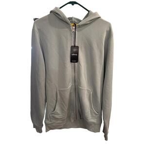 Allbirds Anytime Full Zip Hoodie Bark Grey Medium NWT